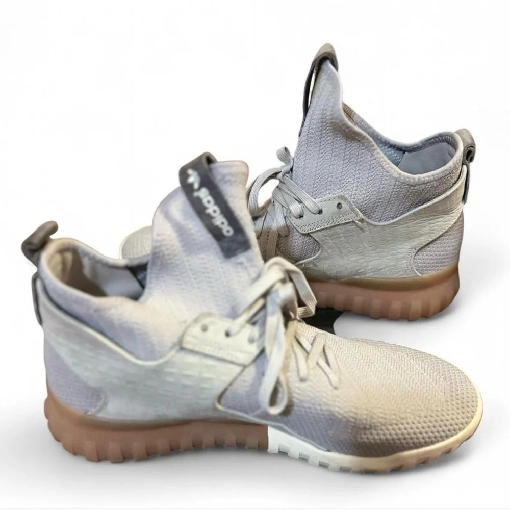 adidas 2015 Tubular x Primeknit Light Gray High-Tops Size US 10 Men’s